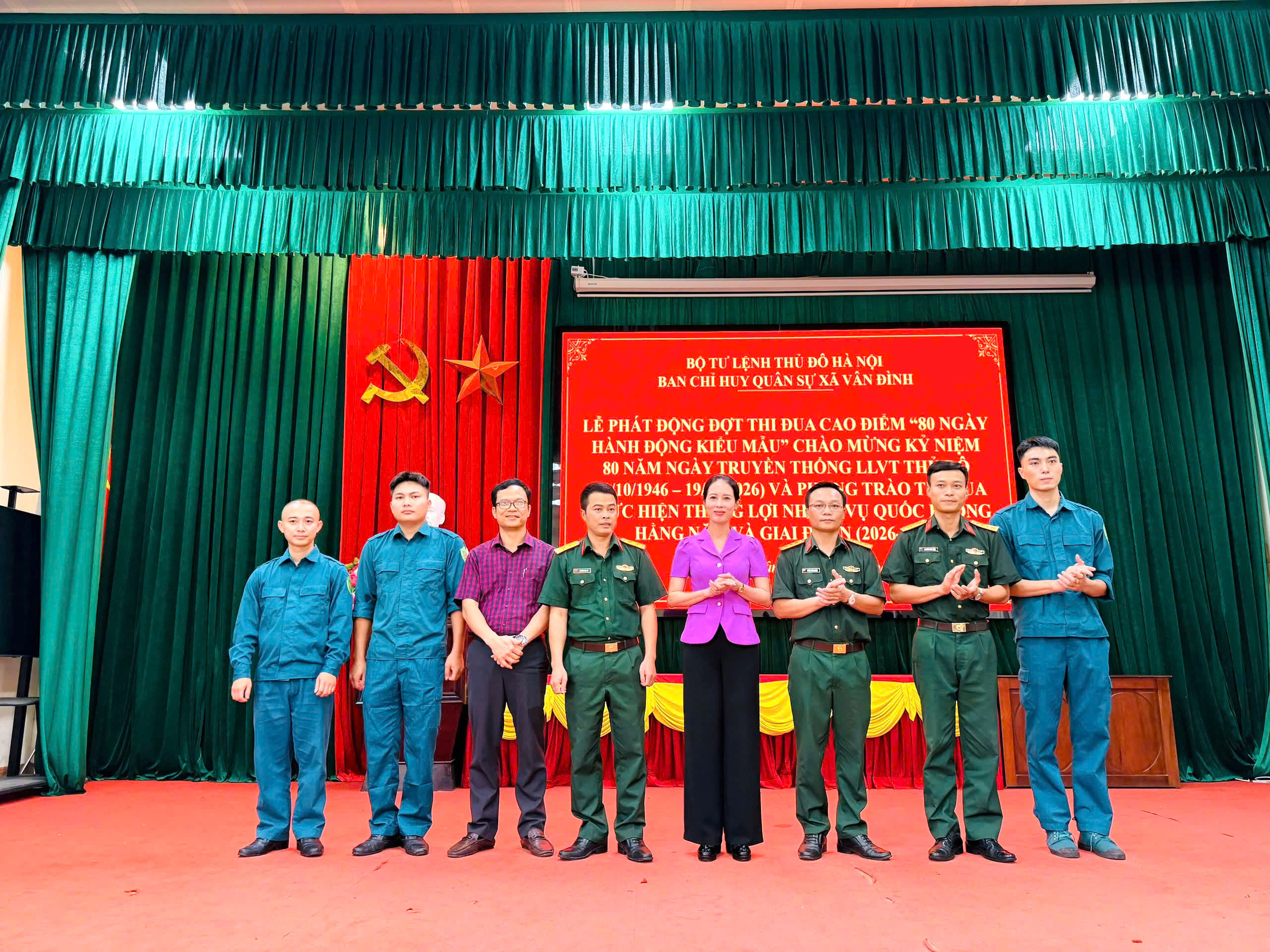 Khí thế thi đua sôi nổi trong lực lượng vũ trang xã Vân Đình hướng tới kỷ niệm 80 năm Ngày truyền thống Lực lượng vũ trang Thủ đô