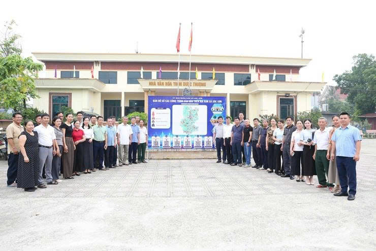 Xã Sóc Sơn ứng dụng bản đồ số trong quản lý hệ thống công trình văn hóa