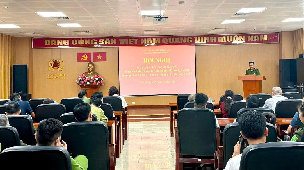 Phường Yên Sở nâng cao hiệu quả lực lượng an ninh trật tự ở cơ sở, giữ vững ổn định địa bàn