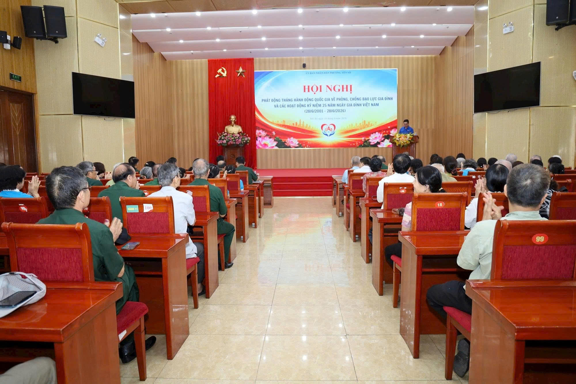 UBND phường Yên Sở phát động Tháng hành động quốc gia phòng, chống bạo lực gia đình, lan tỏa giá trị gia đình Việt Nam