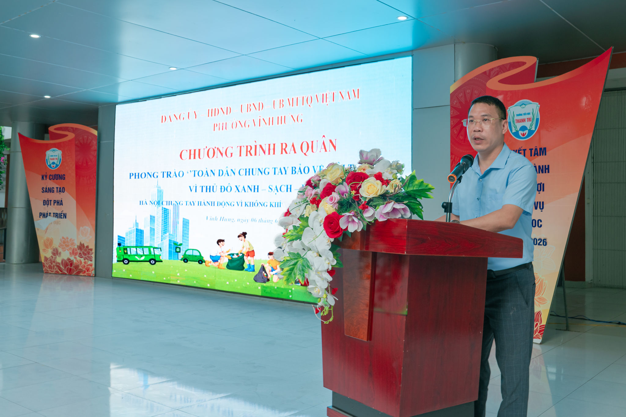Phường Vĩnh Hưng phát động phong trào thi đua vì môi trường xanh, đồng loạt ra quân chỉnh trang đô thị