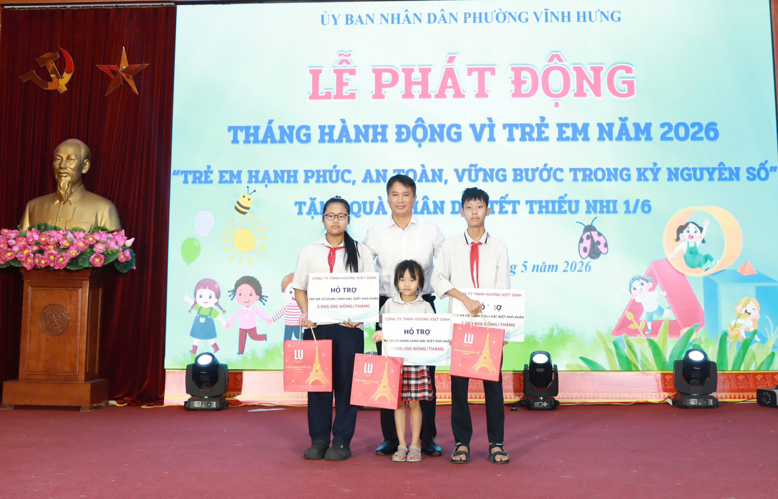 Phường Vĩnh Hưng phát động Tháng hành động vì trẻ em, lan tỏa thông điệp bảo vệ trẻ trong kỷ nguyên số