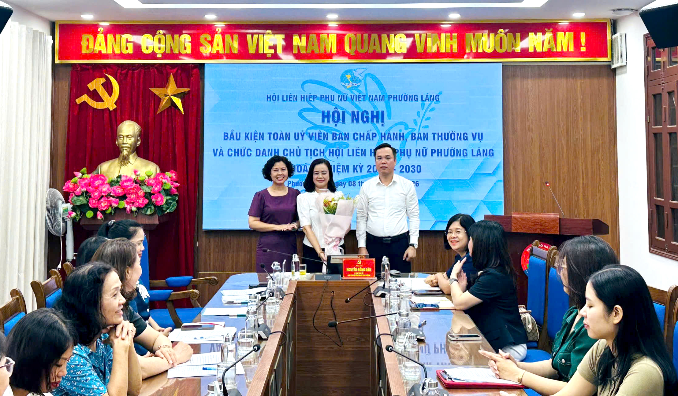 Phường Láng kiện toàn Chủ tịch Hội LHPN, củng cố tổ chức Hội đáp ứng yêu cầu nhiệm vụ trong giai đoạn mới