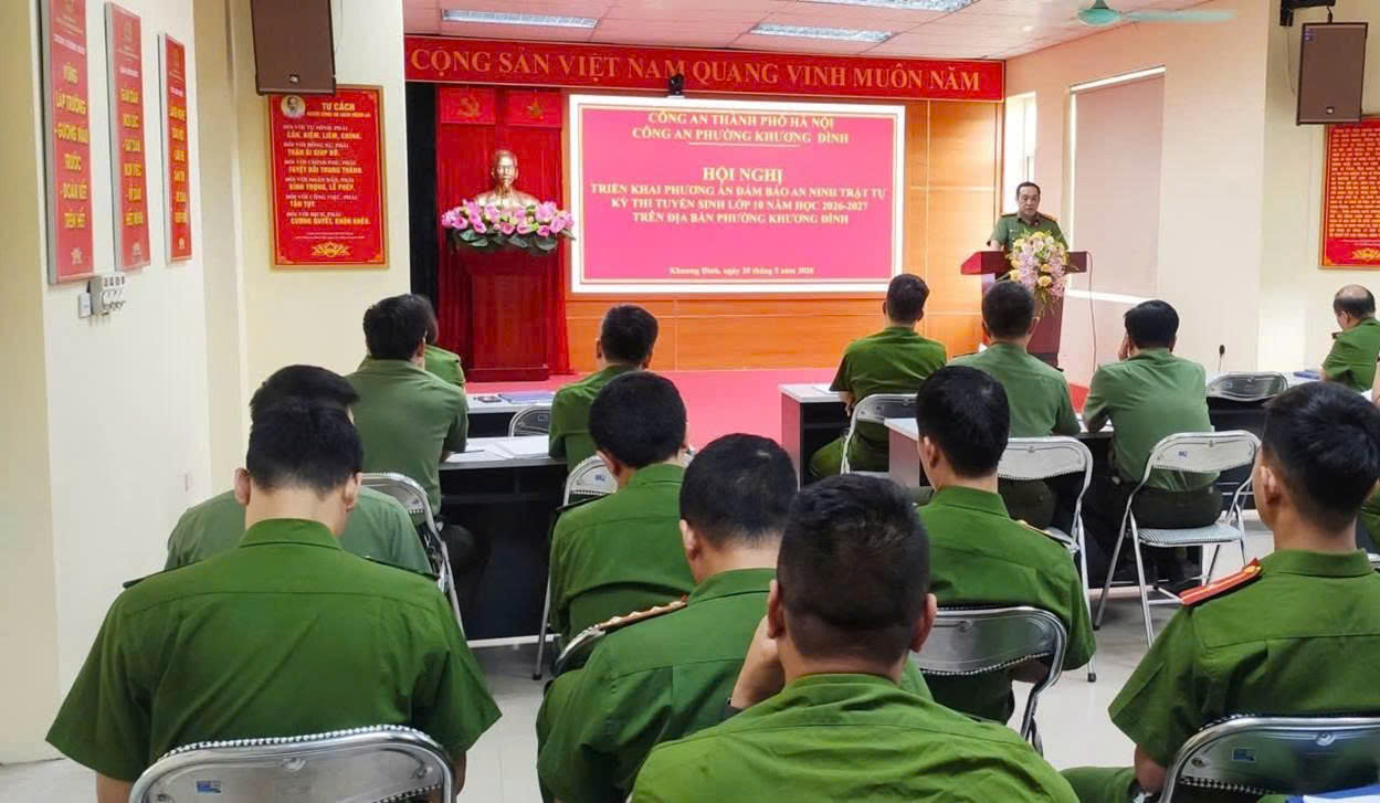Phường Khương Đình siết chặt an ninh, trật tự, chủ động bảo đảm an toàn kỳ thi tuyển sinh lớp 10