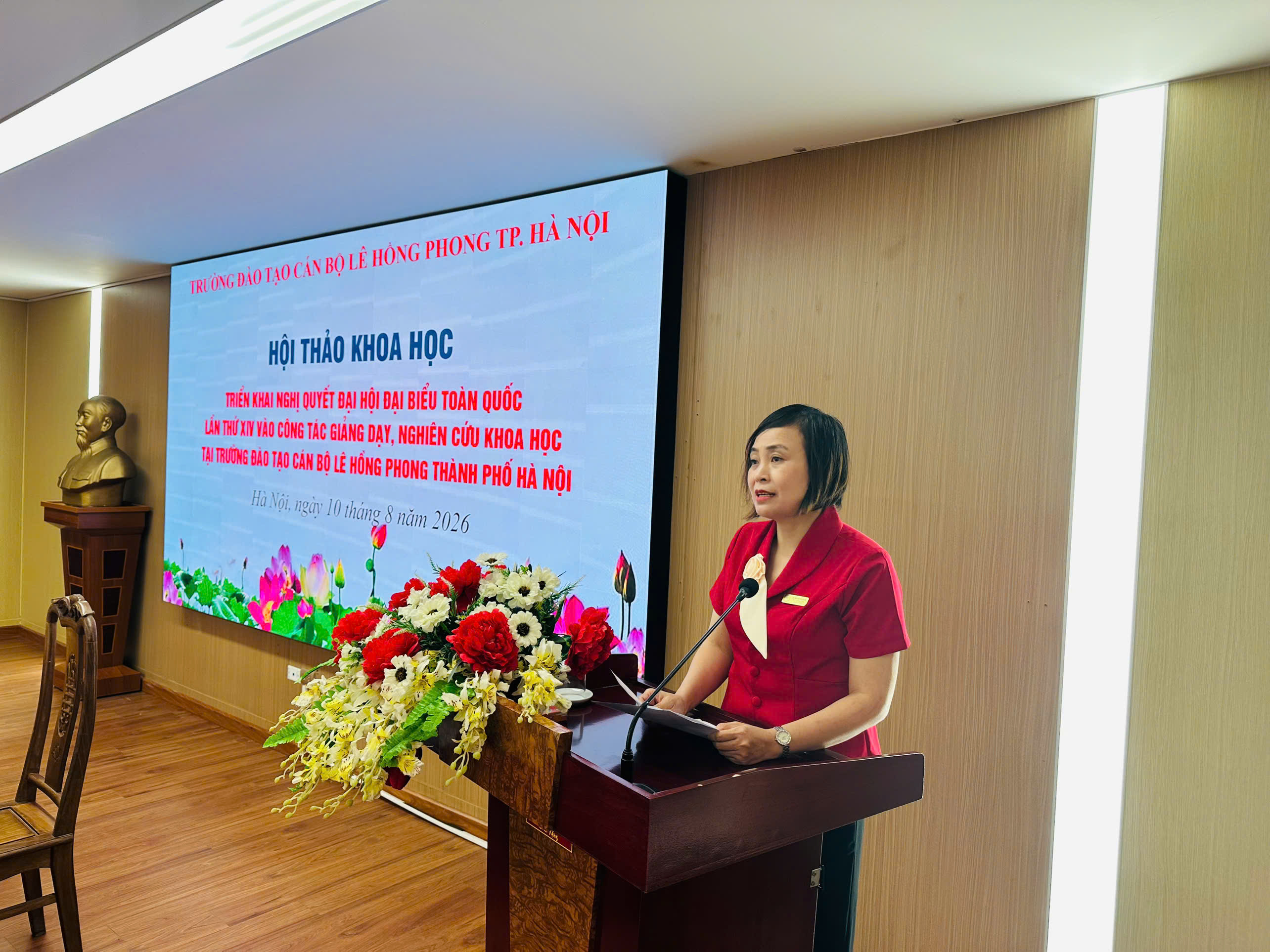 Trường Đào tạo cán bộ Lê Hồng Phong đổi mới giảng dạy, đưa Nghị quyết Đại hội XIV vào thực tiễn đào tạo cán bộ Thủ đô
