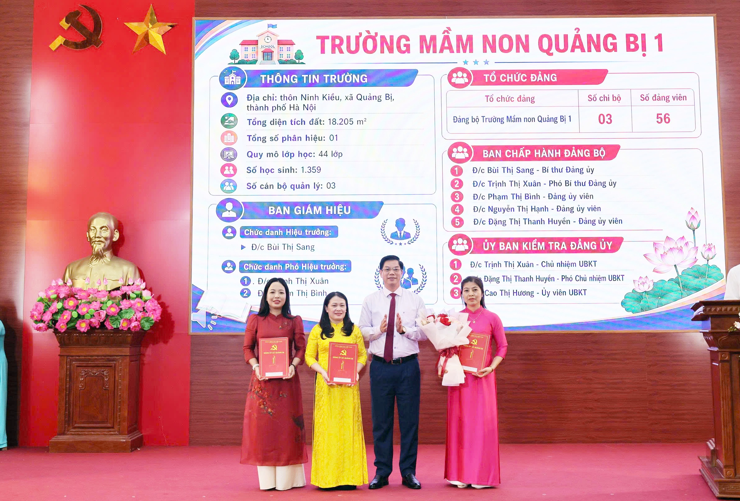 Xã Quảng Bị kiện toàn hệ thống trường công lập, bảo đảm vận hành thông suốt sau sắp xếp