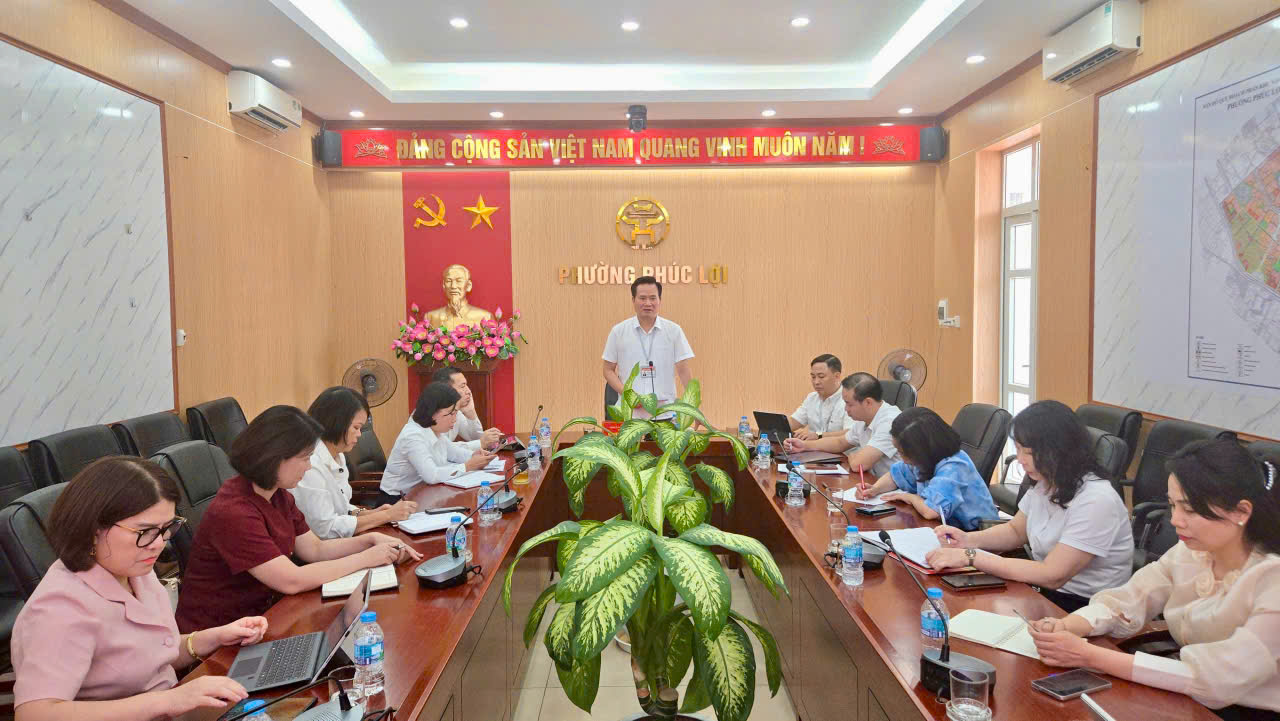 Phường Phúc Lợi ổn định trường học sau sắp xếp, sẵn sàng cho năm học mới