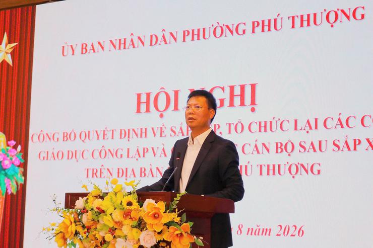 Phường Phú Thượng kiện toàn hệ thống trường công lập, tạo nền tảng nâng cao chất lượng giáo dục