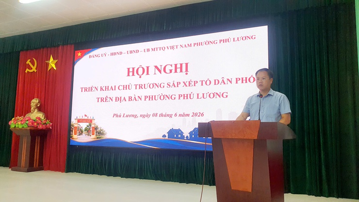 Phường Phú Lương dự kiến giảm 32 tổ dân phố còn 17, ưu tiên đồng thuận và hiệu quả quản lý cơ sở