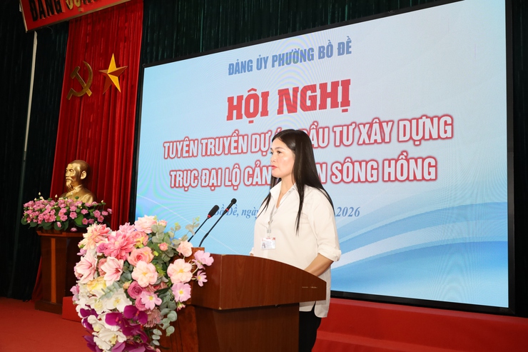 Phường Bồ Đề tăng cường đối thoại, minh bạch thông tin về Trục đại lộ cảnh quan sông Hồng