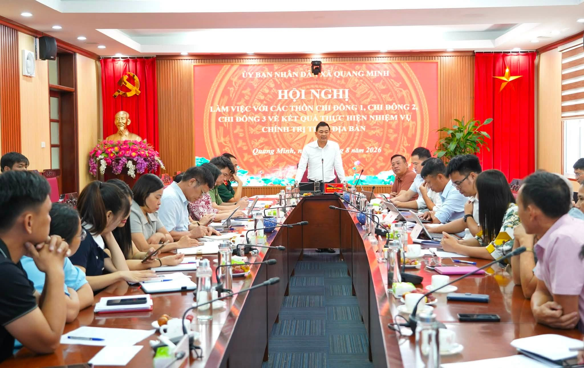 Xã Quang Minh tháo gỡ vướng mắc từ cơ sở, tập trung xử lý những vấn đề dân sinh tại các thôn Chi Đông