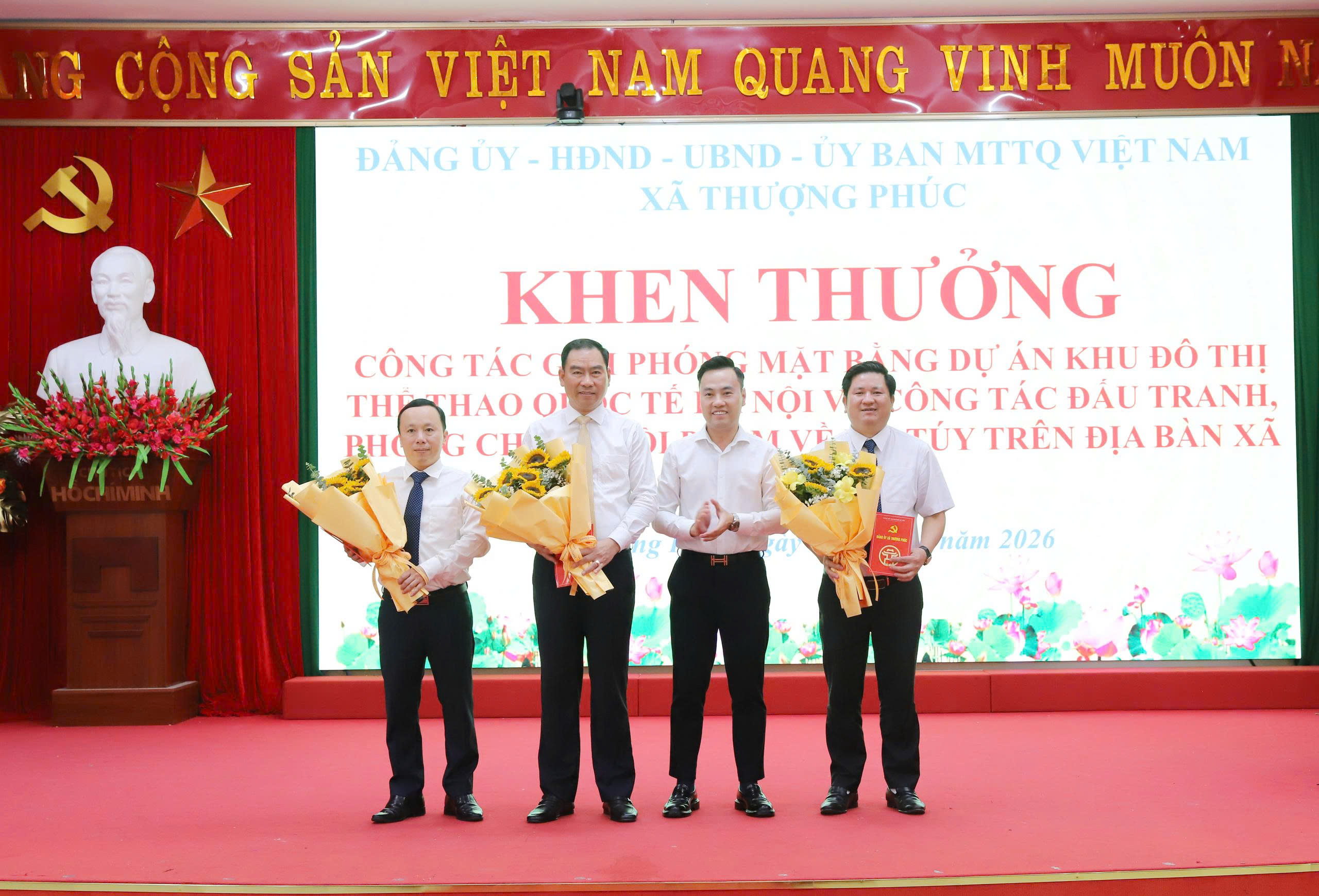 Xã Thượng Phúc: Quyết liệt giải phóng mặt bằng, tạo mặt bằng sạch cho dự án trọng điểm Khu đô thị thể thao Quốc tế Hà Nội