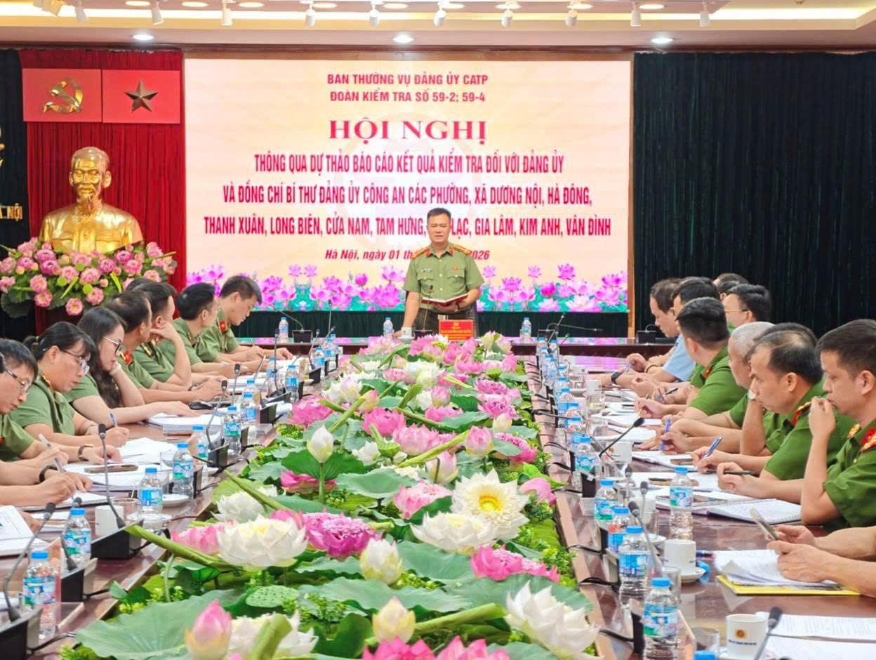 Công an Hà Nội tăng cường kiểm tra, nâng chất lượng lãnh đạo và hiệu quả hoạt động của Công an cơ sở