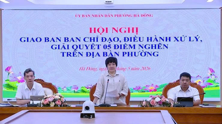UBND phường Hà Đông siết tiến độ xử lý 5 điểm nghẽn, quyết tâm nâng cao chất lượng quản lý đô thị