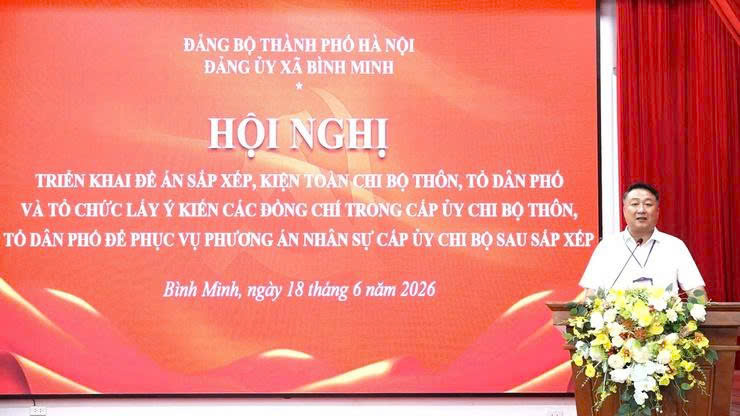 Đảng ủy xã Bình Minh triển khai phương án kiện toàn chi bộ sau sắp xếp, chuẩn bị nhân sự đáp ứng yêu cầu giai đoạn mới