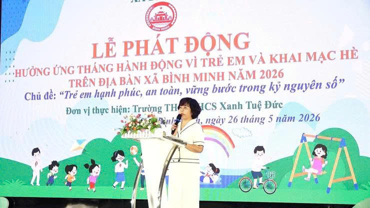 Xã Bình Minh phát động Tháng hành động vì trẻ em, mở đầu mùa hè an toàn và ý nghĩa cho thiếu nhi