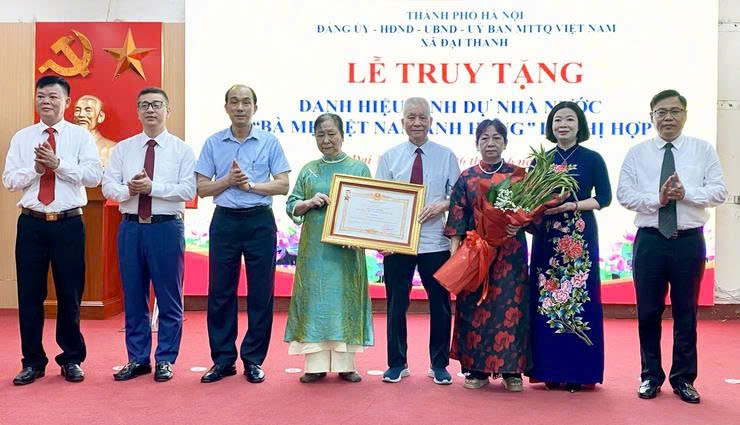 Đảng bộ, chính quyền xã Đại Thanh trang trọng tổ chức Lễ truy tặng danh hiệu vinh dự Nhà nước “Bà mẹ Việt Nam anh hùng” đối với Mẹ Lê Thị Hợp
