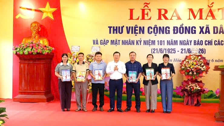 Xã Dân Hòa ra mắt Thư viện cộng đồng, mở rộng không gian học tập và lan tỏa văn hóa đọc