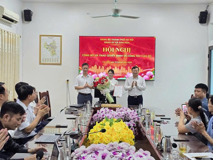 Đảng ủy xã Dân Hòa kiện toàn bộ máy nhân sự, bổ nhiệm Phó Chánh Văn phòng Đảng ủy xã