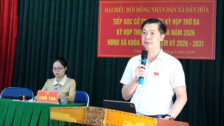 Tổ đại biểu số 1 HĐND xã Dân Hòa đối thoại với cử tri Trường Xuân về những vấn đề thiết thực từ cơ sở