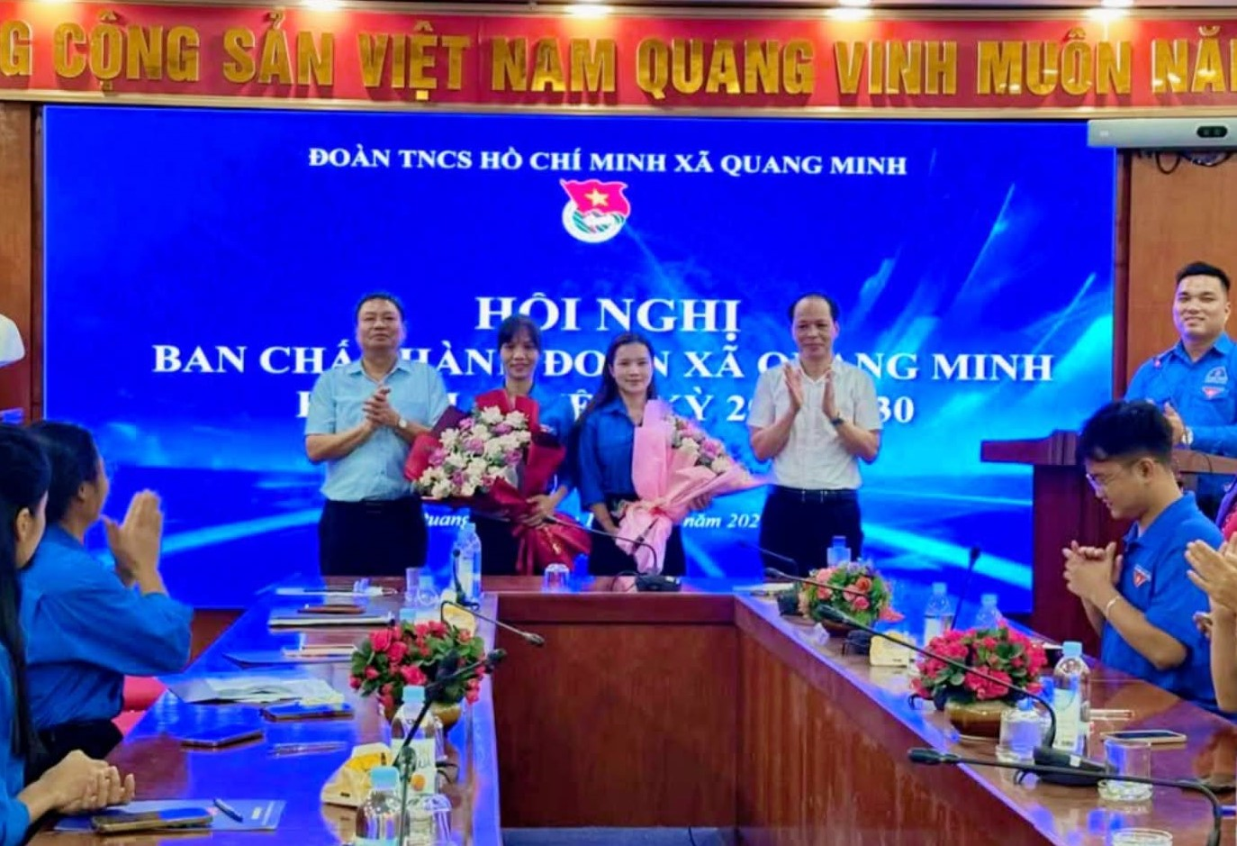 Xã Quang Minh kiện toàn cán bộ Đoàn, tạo động lực phát huy vai trò tiên phong của tuổi trẻ