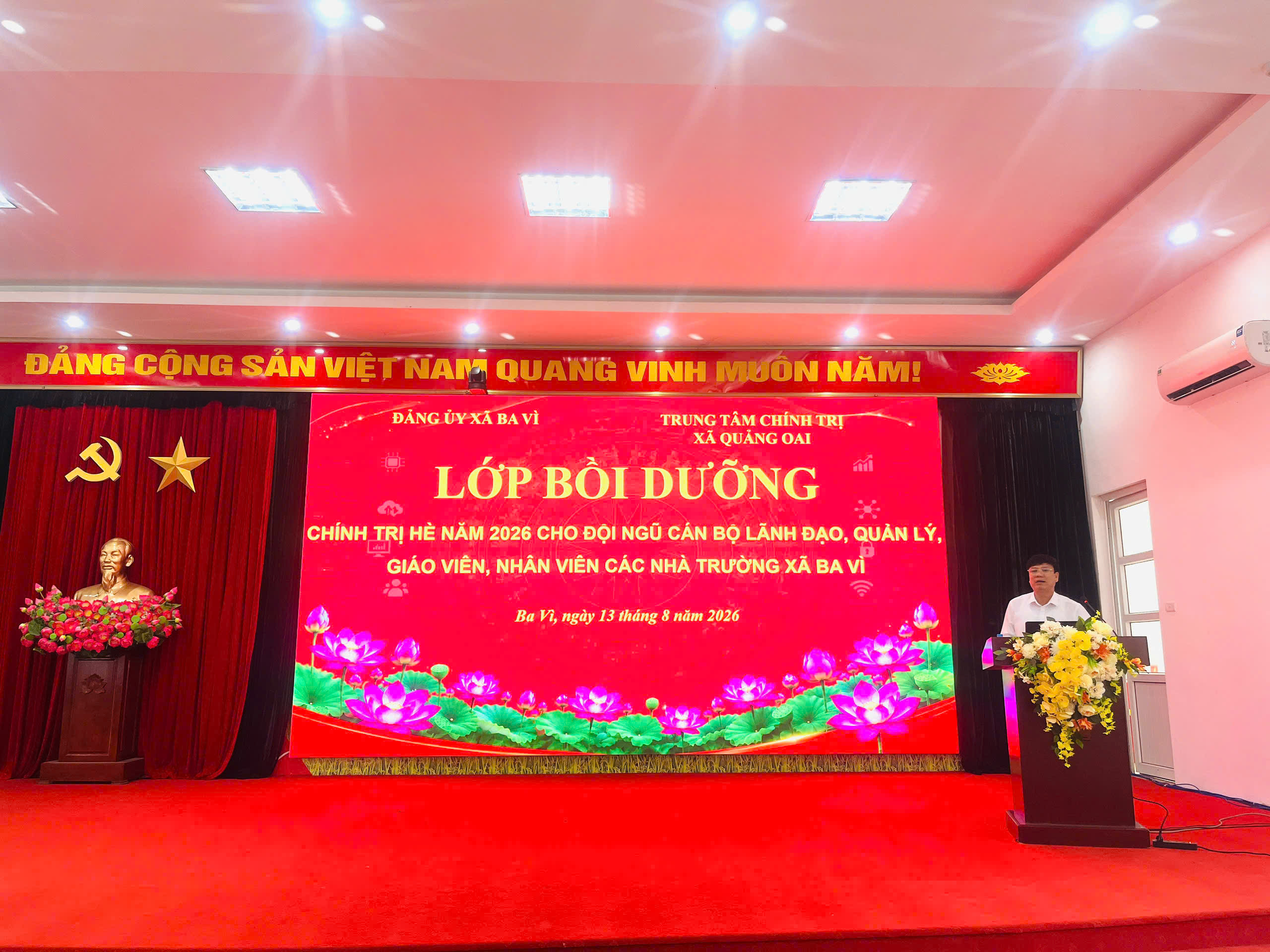 Xã Ba Vì bồi đắp bản lĩnh chính trị cho đội ngũ nhà giáo trước thềm năm học mới