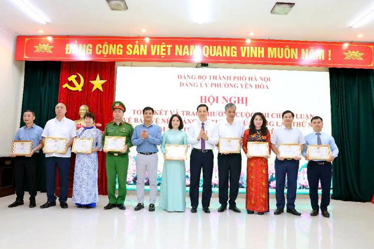 Phường Yên Hòa lan tỏa sức mạnh chính luận từ cơ sở, hơn 1.380 tác phẩm tham gia