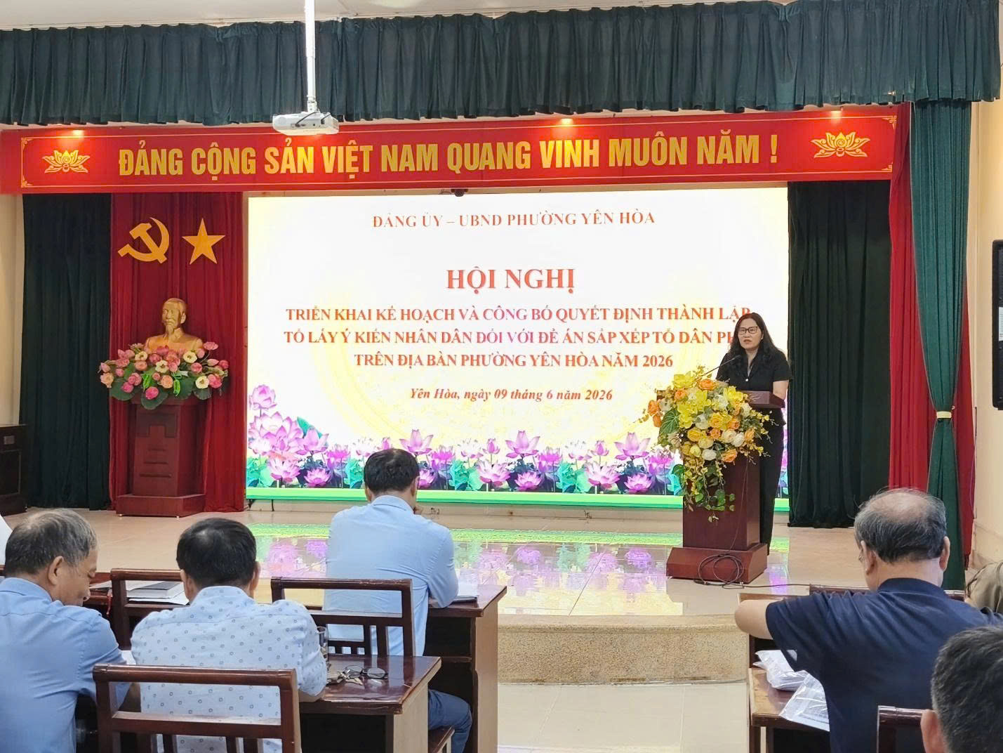 Phường Yên Hòa thành lập 83 Tổ lấy ý kiến cử tri về phương án sắp xếp tổ dân phố
