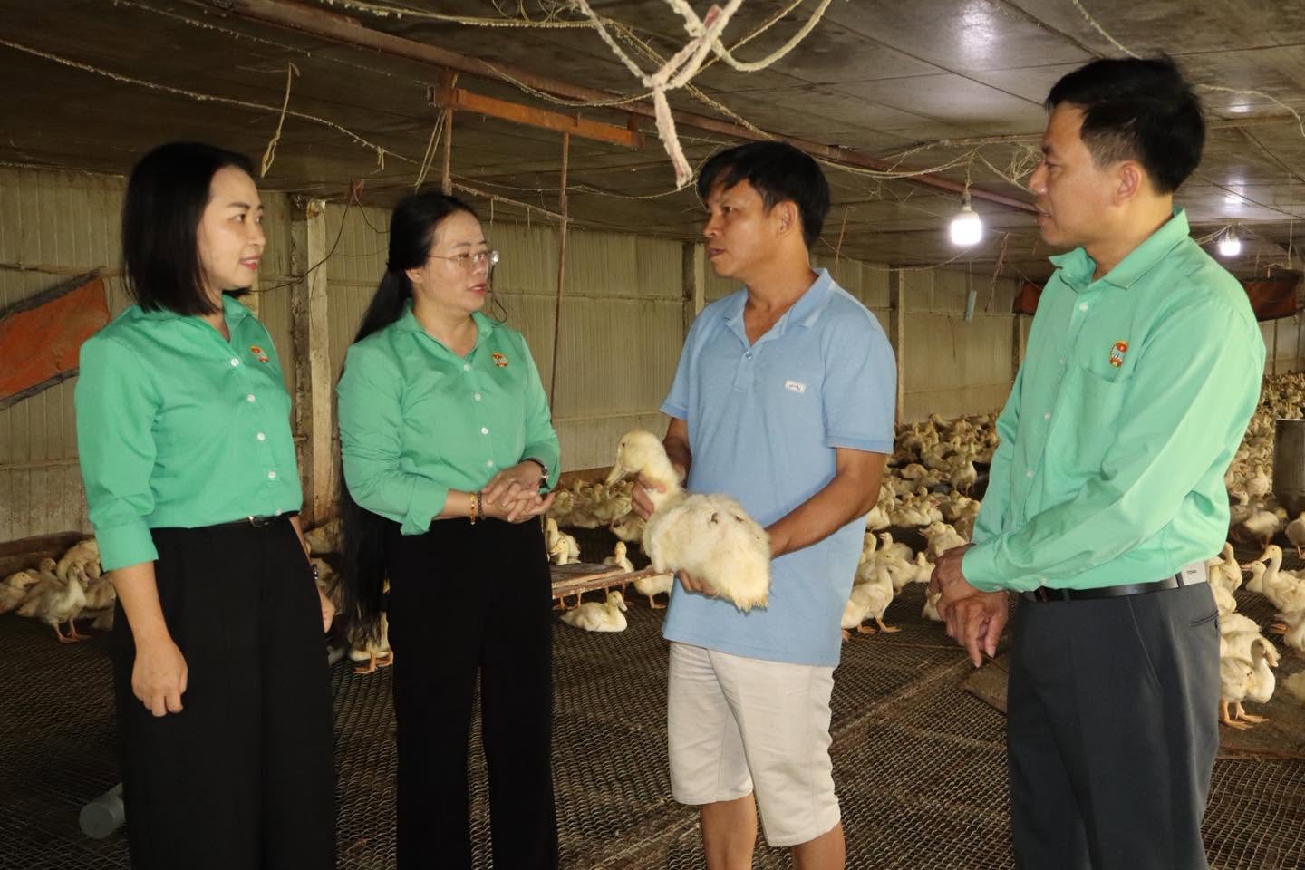 Xã Quảng Oai đồng hành cùng nông dân phát triển mô hình chăn nuôi hiệu quả 