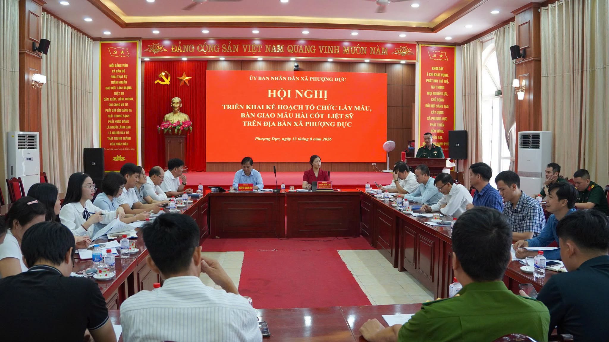 Xã Phượng Dực triển khai lấy mẫu ADN 148 phần mộ liệt sĩ chưa xác định thông tin