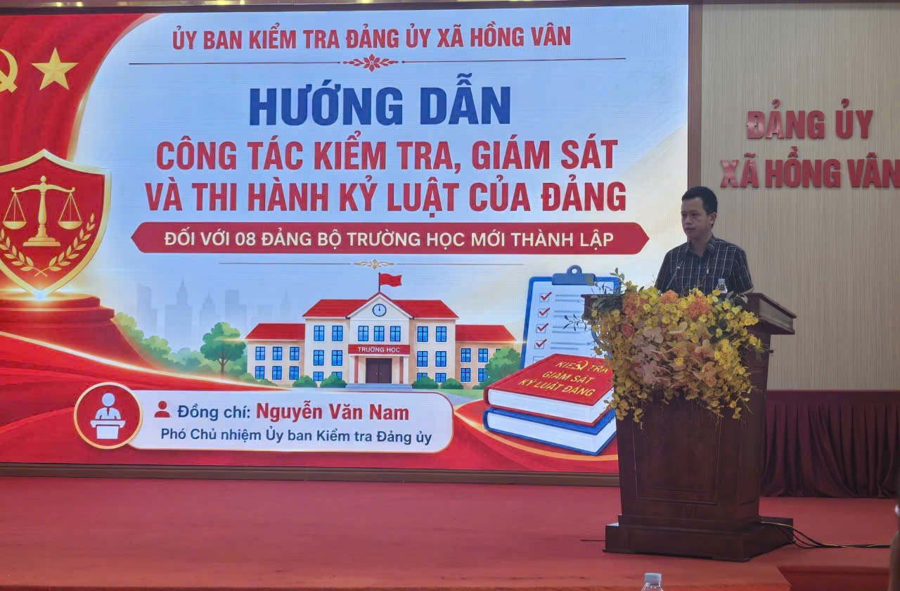 Xã Hồng Vân chuẩn hóa nghiệp vụ, nâng chất lượng hoạt động tổ chức đảng sau sắp xếp