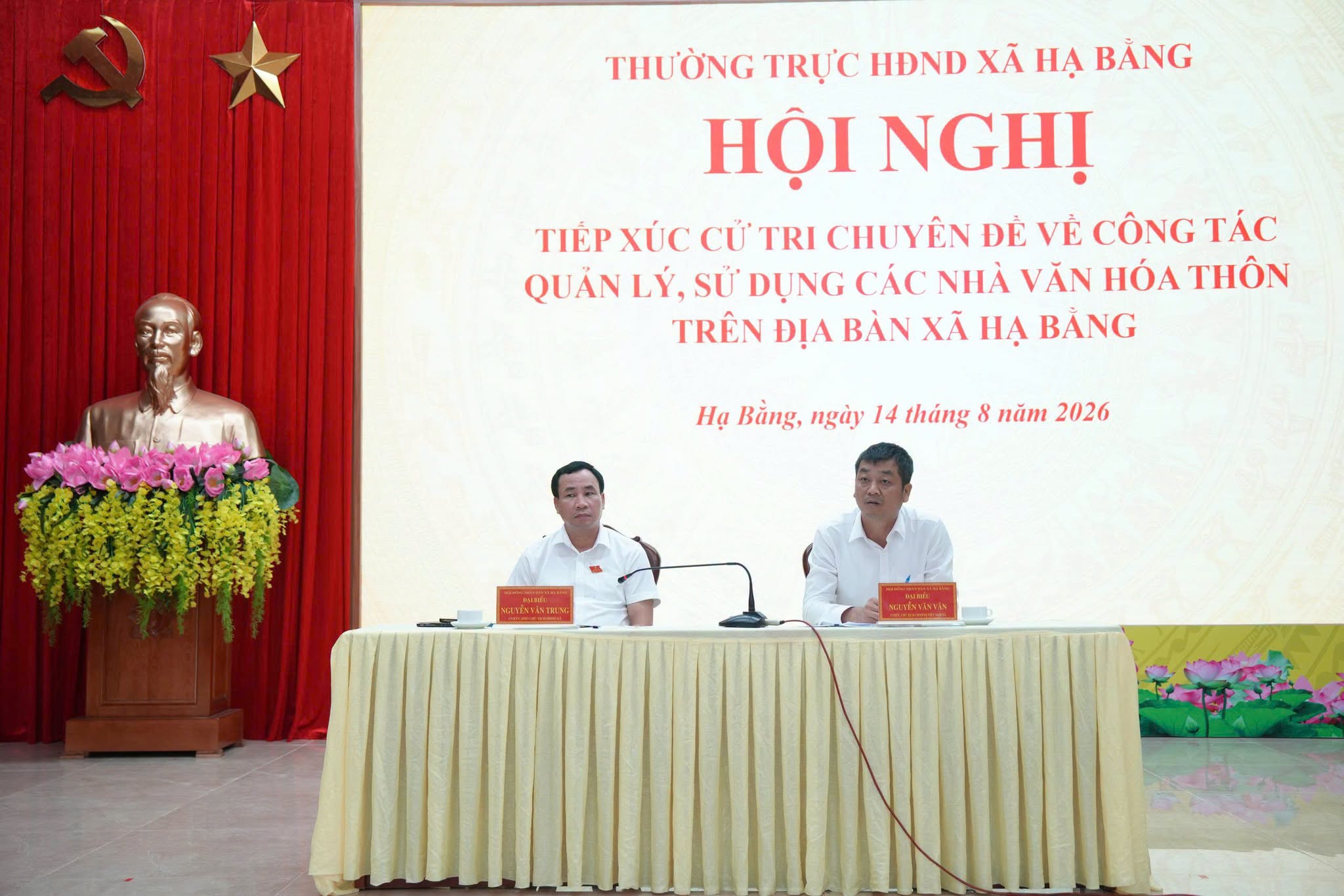 HĐND xã Hạ Bằng: Tiếp xúc cử tri chuyên đề về công tác quản lý, sử dụng các Nhà văn hóa thôn trên địa bàn xã