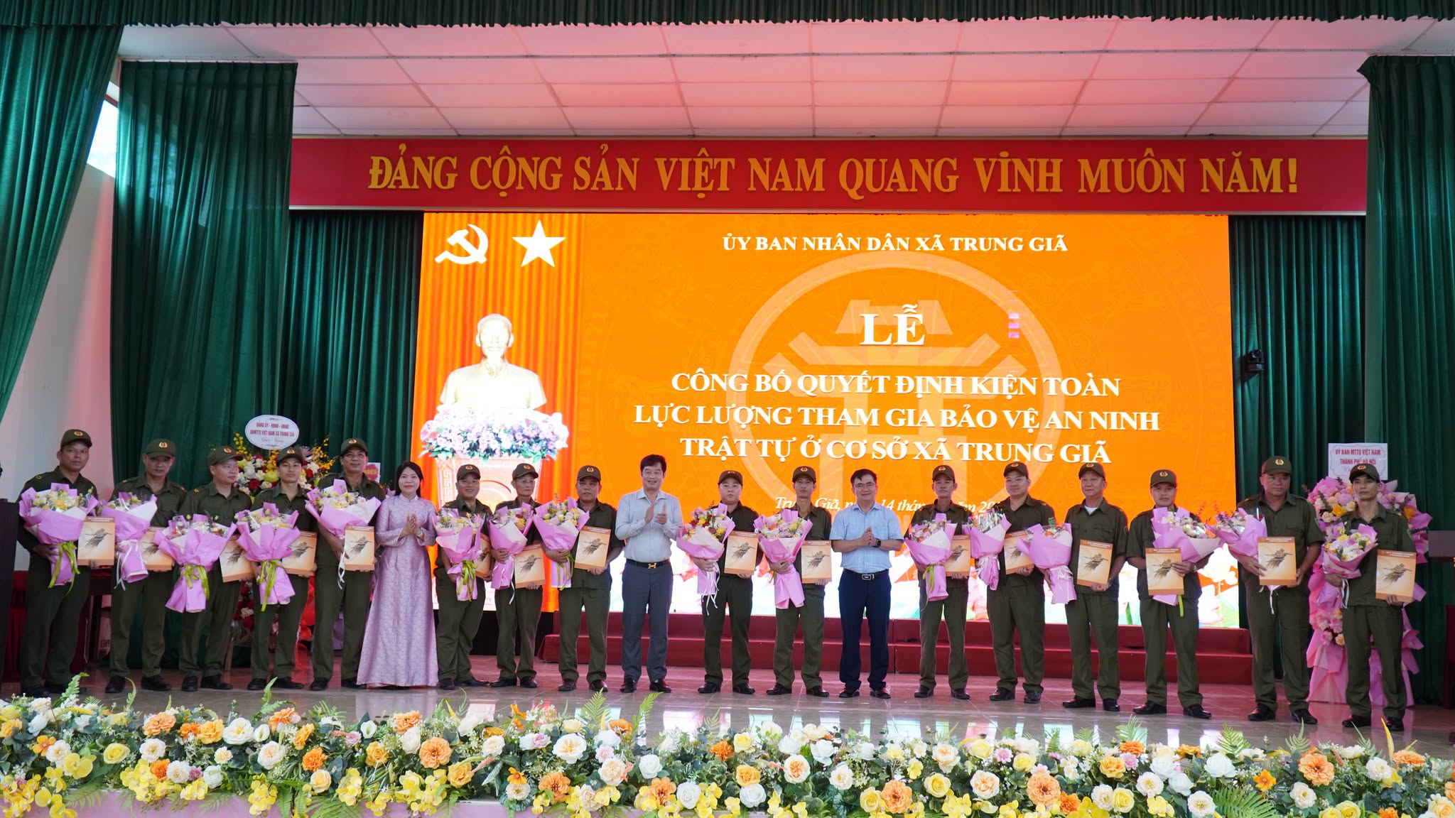 Xã Trung Giã phát huy sức mạnh toàn dân bảo vệ an ninh Tổ quốc