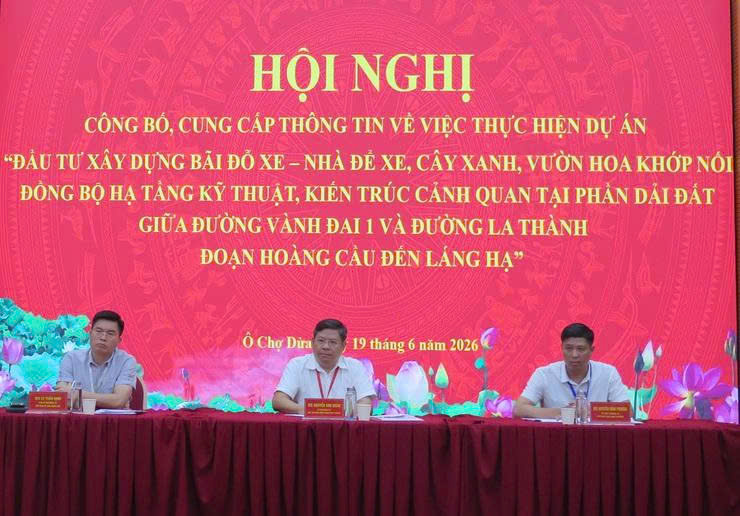 Phường Ô Chợ Dừa công khai phương án chỉnh trang dải đất Vành đai 1, bảo đảm quyền lợi người dân