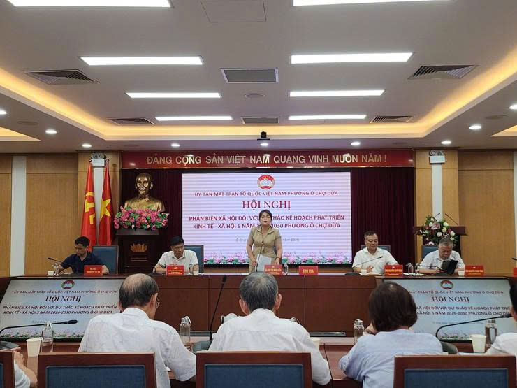 Phường Ô Chợ Dừa lấy ý kiến phản biện, hoàn thiện định hướng phát triển giai đoạn 2026-2030
