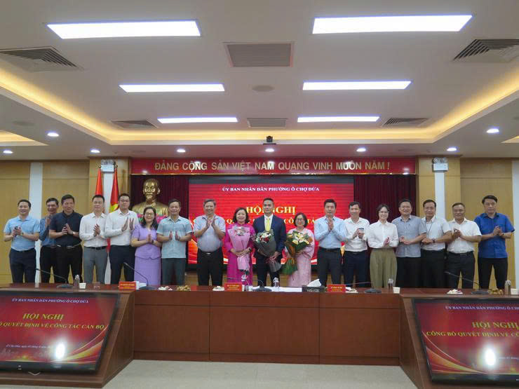 Phường Ô Chợ Dừa kiện toàn nhân sự chủ chốt, nâng cao năng lực vận hành bộ máy cơ sở