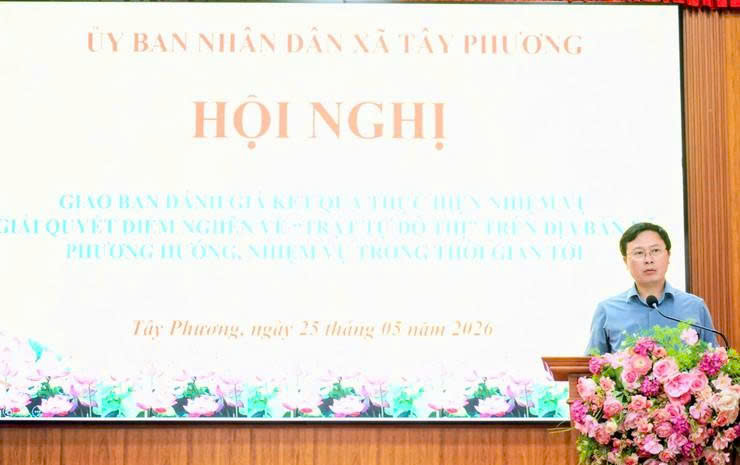 Xã Tây Phương siết chặt quản lý trật tự đô thị, quyết không để tái diễn lấn chiếm sau giải tỏa