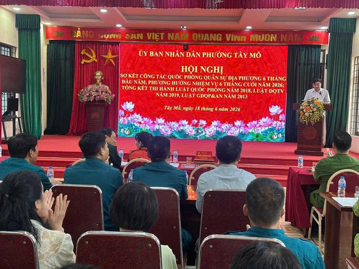 Phường Tây Mỗ củng cố thế trận quốc phòng, chủ động giữ vững an ninh từ cơ sở