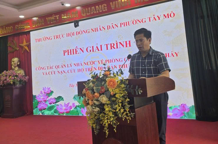 Phường Tây Mỗ siết chặt phòng cháy, chữa cháy từ cơ sở, tập trung khắc phục điểm nghẽn tại khu dân cư
