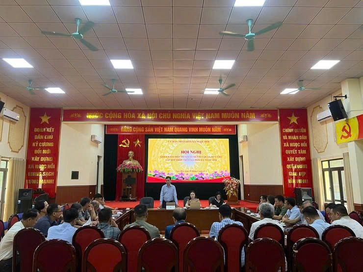 Xã Ngọc Hồi tạo đồng thuận từ cơ sở trong triển khai sắp xếp thôn