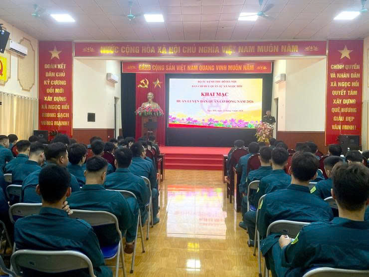 Xã Ngọc Hồi nâng cao sức mạnh, khả năng sẵn sàng chiến đấu của dân quân cơ động