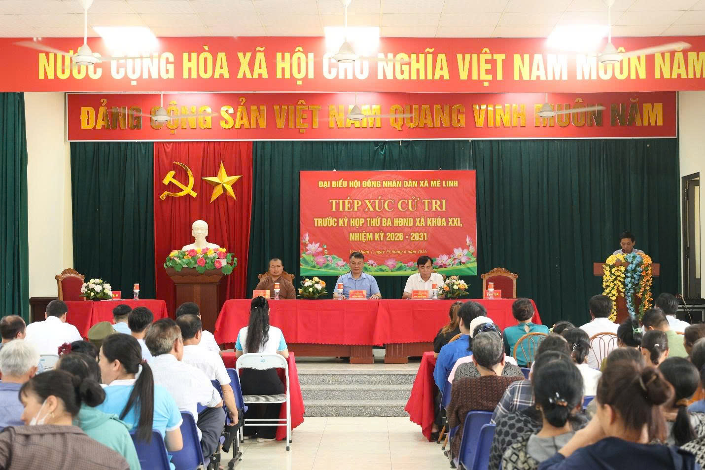 Cử tri xã Mê Linh kiến nghị nhiều vấn đề dân sinh