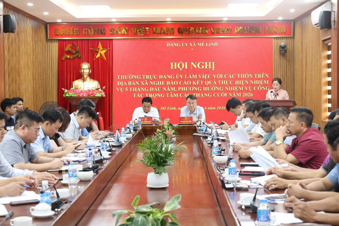 Xã Mê Linh tạo đồng thuận trong sắp xếp thôn và triển khai dự án trọng điểm