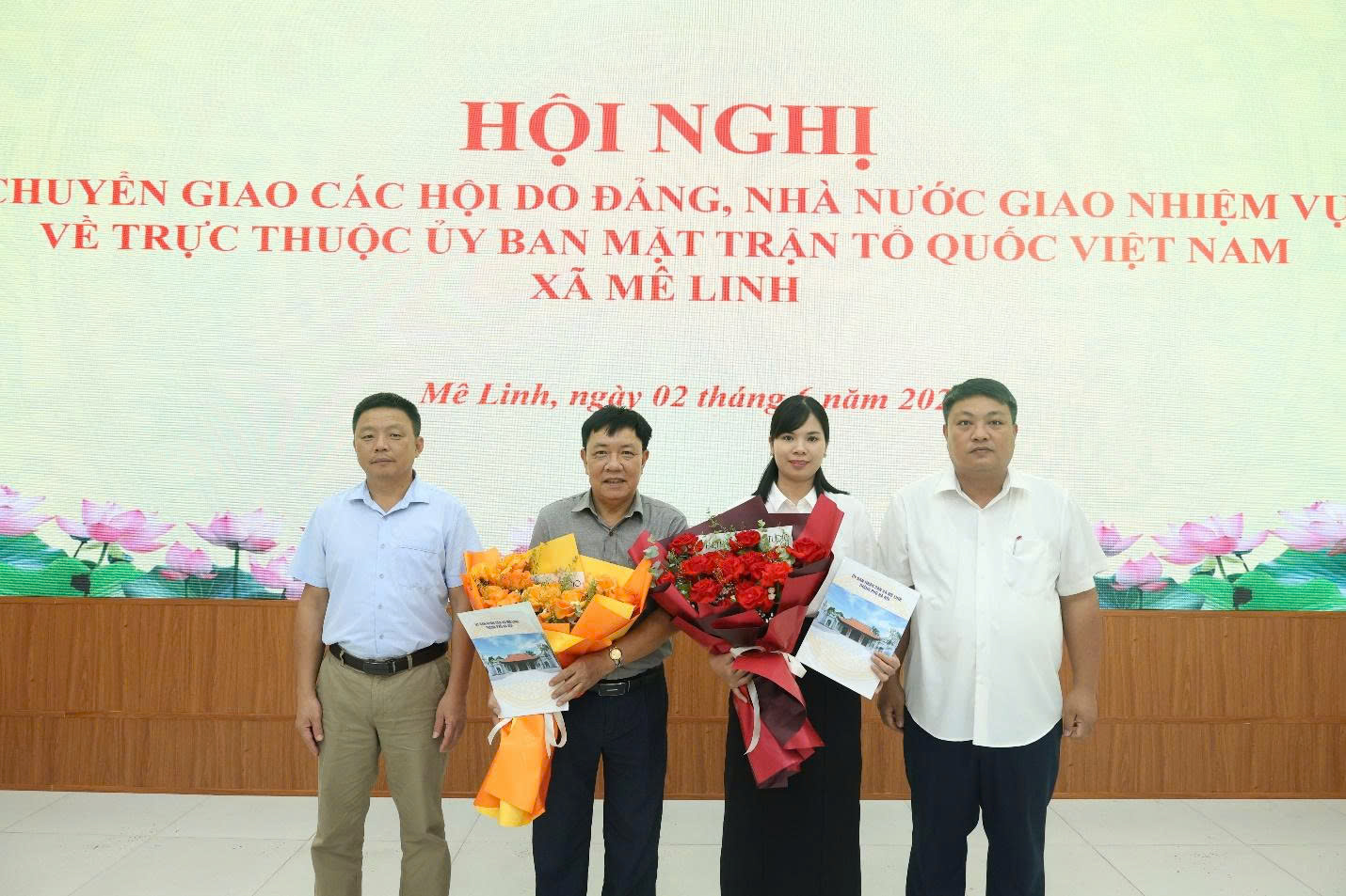Xã Mê Linh kiện toàn hoạt động Hội Chữ thập đỏ, Hội Người cao tuổi trong hệ thống Mặt trận