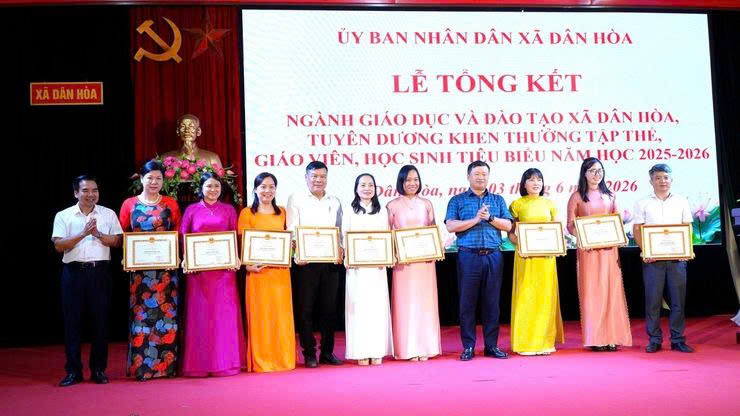 Ngành giáo dục xã Dân Hòa tạo đà bứt phá từ chuyển đổi số và nâng cao chất lượng dạy học