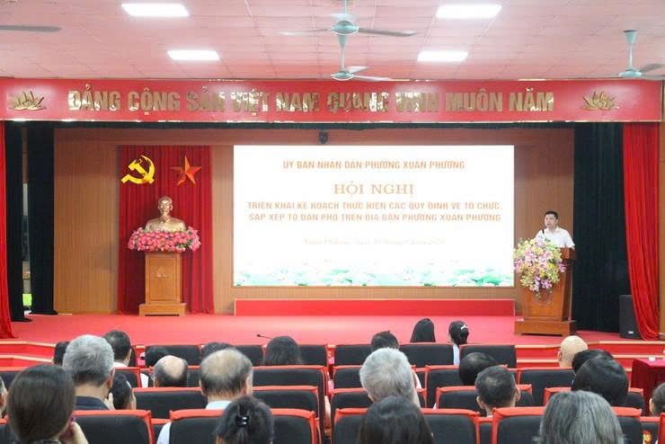 Phường Xuân Phương sắp xếp lại tổ dân phố, tinh gọn đầu mối quản lý từ cơ sở