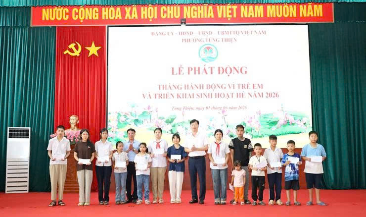 Phường Tùng Thiện chung tay xây dựng môi trường an toàn cho trẻ em