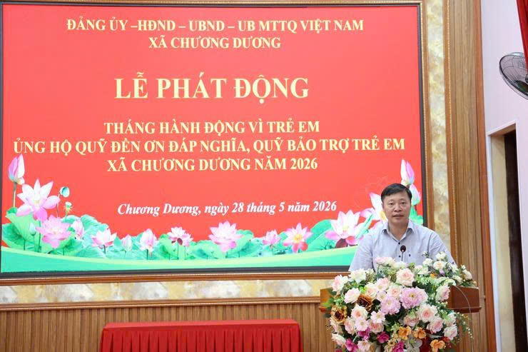 Xã Chương Dương chung tay xây dựng môi trường an toàn, hạnh phúc cho trẻ em