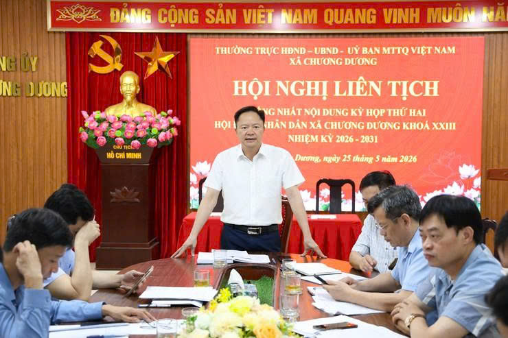 Xã Chương Dương chuẩn bị kỹ nội dung, nâng chất kỳ họp thường lệ giữa năm 2026
