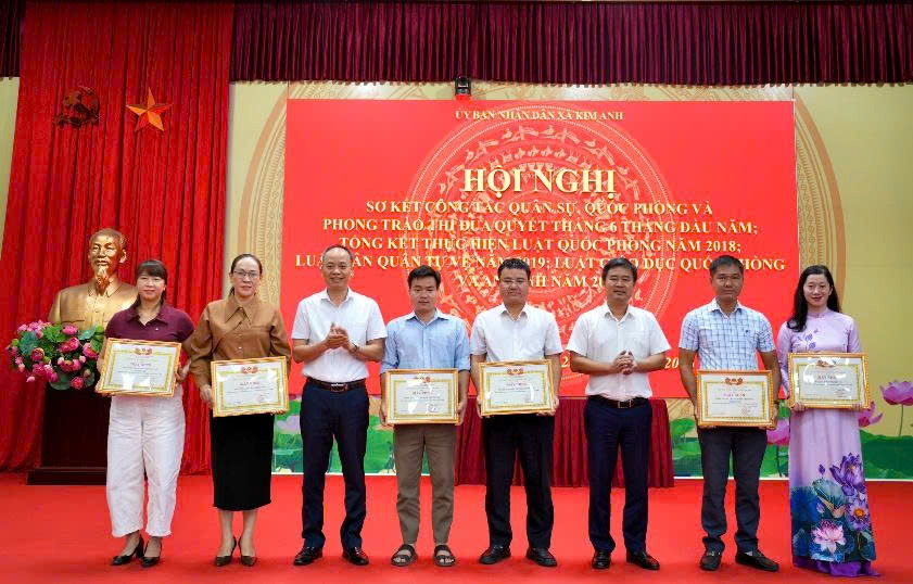 Xã Kim Anh củng cố thế trận quốc phòng, nâng cao chất lượng sẵn sàng chiến đấu từ cơ sở